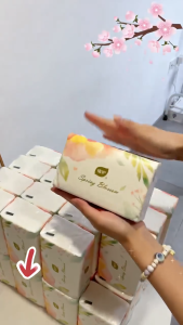 【10 Packs 】Botare Air Cushion Facial Tissue 4-Ply Ultra Soft Thick Wet Strength Strong Not Easy to Tear Tisu Muka Tebal Lembut
