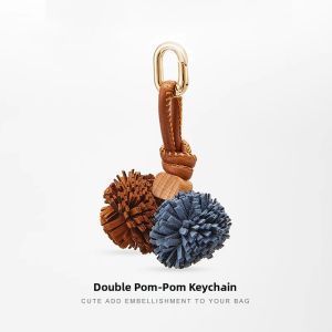 JINGQIAN | Leather Flower Tassel High-end Bag Charm