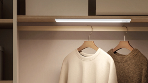 CHENBEN LED Night Light Cabinet Lights Wardrobe Light Wireless Motion Sensor USB Rechargeable Induction Lamp 20CM/40CM/60CM Led Light For Closet Stairs Kitchen Bedroom Desk Lamp