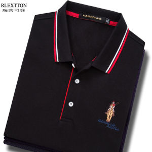 Brand Mens Golf Top Clothes Summer Short-Sleeved Mens T-shirt Lapel Polo Shirt Genuine Breathable Sports T-shirt