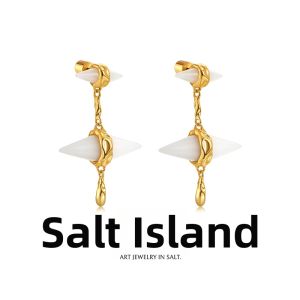 YANDAO | Celebrity Same Style Wax Infused Jade Earrings