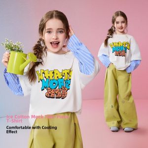 ASK JUNIOR | Kids Spring New Style Faux Layered Long Sleeve T-Shirt