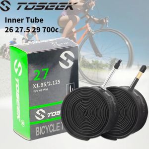 TOSEEK Bicycle Inner Tube MTB interior 26er/27.5/29er/700c Bike Tire for Bike Interior Tube Parts Road Bikes Rubber MTB Inner Tube