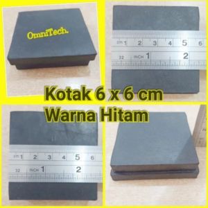 Karet Kaki Kursi Meja Tongkat Kotak Hollow Hollo Pengaman 60 x 60 mm 60x60 Padat 6 x 6 cm 6x6