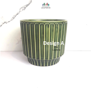 The Leaferie Kaira plant pots (3 Colours) . flowerpot . flowerpots . flower pot . planter . planters . Ceramic . Plants