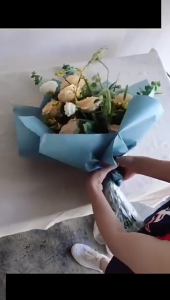 [20 Lembar] Kertas Pembungkus Bunga Korea - Dove Matte Flower Wrapping Paper untuk Bouquet Elegan - WP079