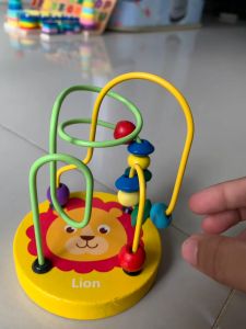 Mainan Sensorik Alur Kawat Kecil Alat Hitung / Mini Round Beads Wire Maze Matching game