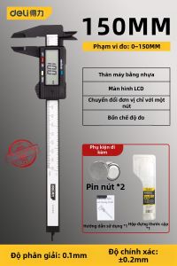 deli | Công Cụ Đo Lường Deli D1730 Cờ Lê Thước Đo Độ Sâu Điện Tử Độ Chính Xác Cao Cấp Công Nghiệp Dùng Trong Gia Đình Trang Sức