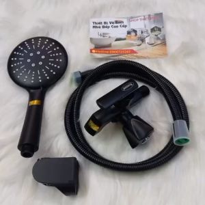 Bộ củ sen lạnh thân vuông đồng đúc đặc sơn tĩnh điện kèm dây tay sen 3 chế độ