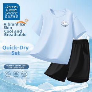 JEANSWEST SPORT | Summer Trendy Breathable T-Shirt Short Sleeve for Girls Aged Middle to Large