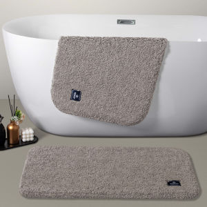 Thickened Pure Cotton Hotel Grade Floor Mat Home Use Bathroom Anti-Slip Carpet Absorbent Bath Rug Modern Simple Style Machine Washable