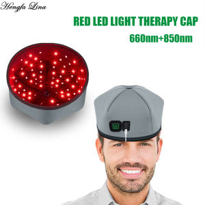 Hengfa Lina Red Light Therapy Cap for Hair Regrowth Infrared light therapy for Thinning Hair CombLED Hat prevent Hair Loss