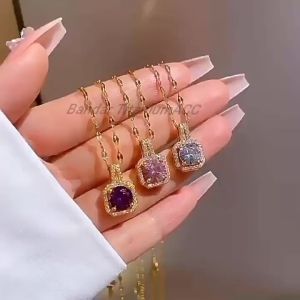 TRENDY KALUNG TITANIUM KOTAK SEMI DIAMOND PERHIASAN ANTI KARAT&ANTI LUNTUR || Bandar Titanium ACC