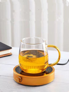 Thickened European Style Milk Glass Cup with Handle Transparent Heat Resistant for Electric Ceramic Stove Home Use Water Cup