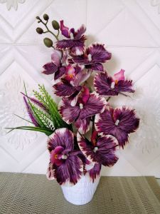 orkid latex premium bunga Hiasan bajet