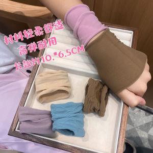 ยางรัดผมนุ่ม ยางรัดผมทรงห่วงสำหรับผู้หญิง ยางรัดผมยืดหยุ่นสูง ยางรัดผมผ้าฝ้ายสำหรับรัดผมและหางม้า สไตล์เกาหลี ยางรัดผม