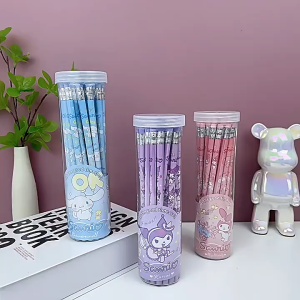 30Pcs/Set Sanrio Pencils Set Cinnamoroll My Melody Kuromi Cute Pencil Set For Kids School Writing