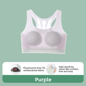 Miiow | Cat Girl Teenage Sports Bra Anti-Bulge Development Stage Middle And High School Students Underwear Smooth Surface No Steel Ring