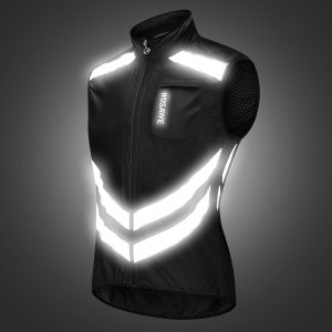 WOSAWE Cycling Vest Sleeveless Bicycle Reflective Windproof Uitra-Light Sun Protection Mountaineering Jacket Cycling Sportswear