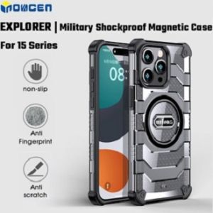 Inovagen điện thoại chống sốc trường hợp cho 15 15 Pro Max Series MagSafe hỗ trợ viền nhựa TPU mềm + lưng nhựa PC cứng Dirt kháng nhiều màu điện thoại Bìa