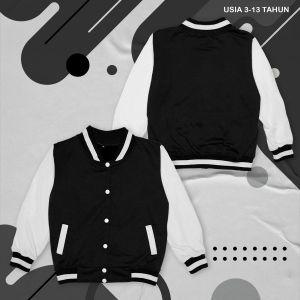 Jaket Varcity Anak Terbaru 2024 Usia 2 3 4 5 6 7 8 9 10 11 12 13 Tahun/ Jaket Varcity Anak Laki Laki Perempuan BUS WINSPECTOR DB Yang Terbaru Kekinian Trendy Bergaya