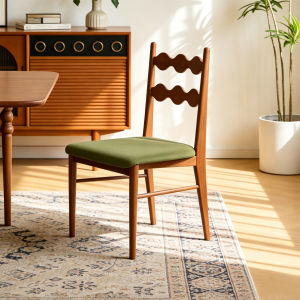 MU FENG ZHI NAN | Vintage Retro Solid Wood Dining Chair