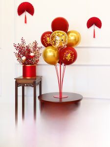 60th Birthday Celebration Decorative Longevity Character Balloons Heart-Shaped Latex Balloons Festive Celebration Supplies