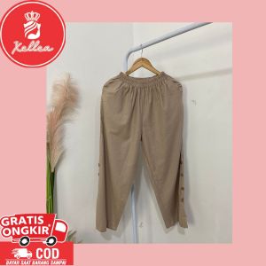 Celana Kulot Wanita Terbaru Korea Kekinian Celana Baggy Pants Wanita Premium Gagia Pant - XELLEA