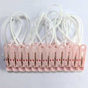 Cable Clip Windproof Clip Clothes Hanger Dormitory For Home Plastic with Rope Intimates Socks Drying Clip Clothes Fixing