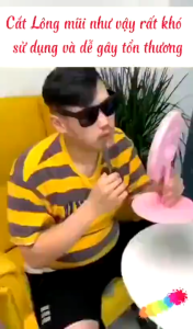 Kềm tỉa lông mũi kim loại nhỏ gọn tiện lợi