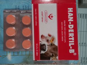 Tẩy sán lá gan sán dây giun tròn dạng viên cho lợntrâu bò combo 3 viên( 1 viên/ 40kg TT)