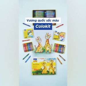 Sáp 24 màu Colokit Doraemon CR-C06/DO