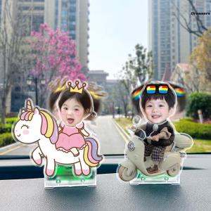 Baby Photo DIY Desktop Shaking Head Ornament Custom Acrylic Car the Hokey Pokey Solar Power Vehicle Installation Manufacturer