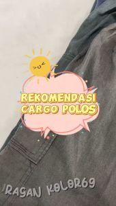 Celana Pendek Polos Cargo Jumbo Bahan Katun Kanvas