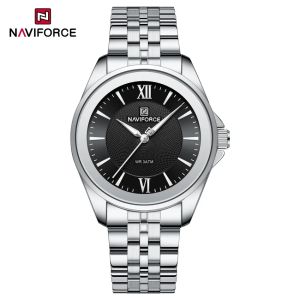 Đồng Hồ Thạch Anh Nữ NAVIFORCE Dây Đeo Bằng Thép Không Gỉ Chống Nước 3ATM Đồng Hồ Đeo Tay Thời Trang Sáng Tạo Quyến Rũ Dành Cho Các Cô Gái Và Quý Cô