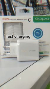 Charger Casan Travel Adaptor Oppo Reno Ace 2 65Watt SuperVooc Super Fast Charging Type C & Micro USB