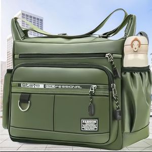 Jiaxun | Waterproof Nylon Business Casual Mens Bag Large Capacity