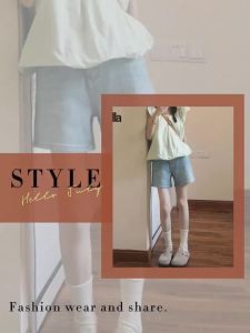 puella | Quần Shorts A-line Đen Mỏng Phối Cao Dáng Rộng Thoáng Mát