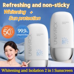 🔥【Buy 1 Get 1 Free】🔥Refreshing sunscreen for men and women facial sunscreen SPF50 sunscreen lotion UV protection whitening isolation and concealer 3-in-1 sunscreen for teenagers