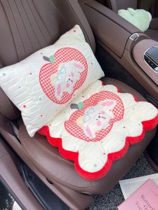 Thickened Cartoon Car Seat Cushion Anti-Slip Long Time Sitting Pain Relief Universal Four Seasons Soft Pad for Vehicle Interior