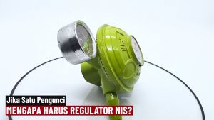 NIS REGULATOR GAS JUMBO 1 PENGUNCI (NI 0107 S) - TEKANAN RENDAH
