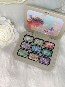 9-Grid Color Reflective Diamond UV Gel Nail Art DIY Solid Glue Charm Cho Tiệm Làm Móng 225ml