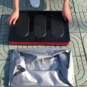 กล่องเก็บของมีตัวล็อค ที่ใส่ของเก็บของได้มาก กล่องเก็บของพร้อมตัวล็อค รุ่นอัพเกรด กล่องเก็บของในรถยนต์แบบพับได้