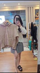 [7 Queen] KODE 9625 Cardigan rajut import - cardigan wanita.