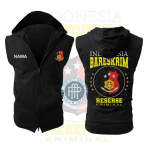 Jaket Rompi Vest Zipper Indonesia Bareskrim Reserse Kriminal