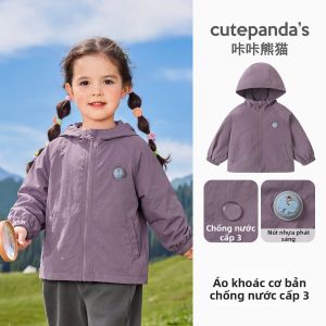 CUTEPANDAS | Áo Khoác Có Mũ Dễ Thương Đơn Giản Cho Bé Mùa Thu