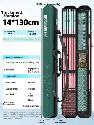 JUQINWANG | Hard Shell Large Capacity Lightweight Waterproof Fishing Rod Bag