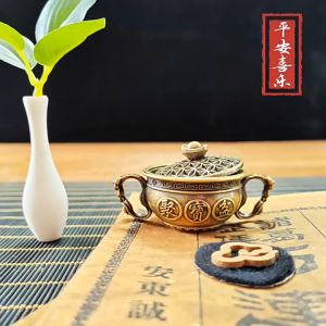 天缘阁 Mini Size Incense Stick Holder Copper Incense Burner Vintage Incense Sticks Sandalwood Insense Base迷你香插