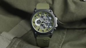 Jam Tangan Kasual Pria Tali Karet Tanggal Dan Chronograph Aktif Free Box 5327 Kartu garansi berlaku selama 1 satu tahun Jam Pria Hadiah/Kado Bonus Baterai