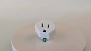 Bộ Chuyển Đổi Ổ Cắm Phân Cực 3 Chấu Sang 2 Chấu CILIA 2/4 Gói Có Tiếp Địa Dùng Cho Nhà Ở